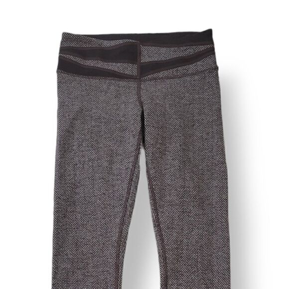 Lululemon Wunder Under Pant Tweed Giant Herringbone Black W5H03S Size 4 - Picture 6 of 12